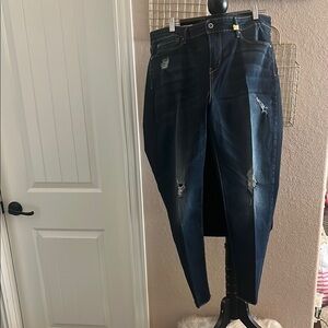 Denizen from Levi's Blue Skinny Jeans Distressed